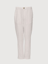 Trouser Regular Linen Man Moon | Mazine