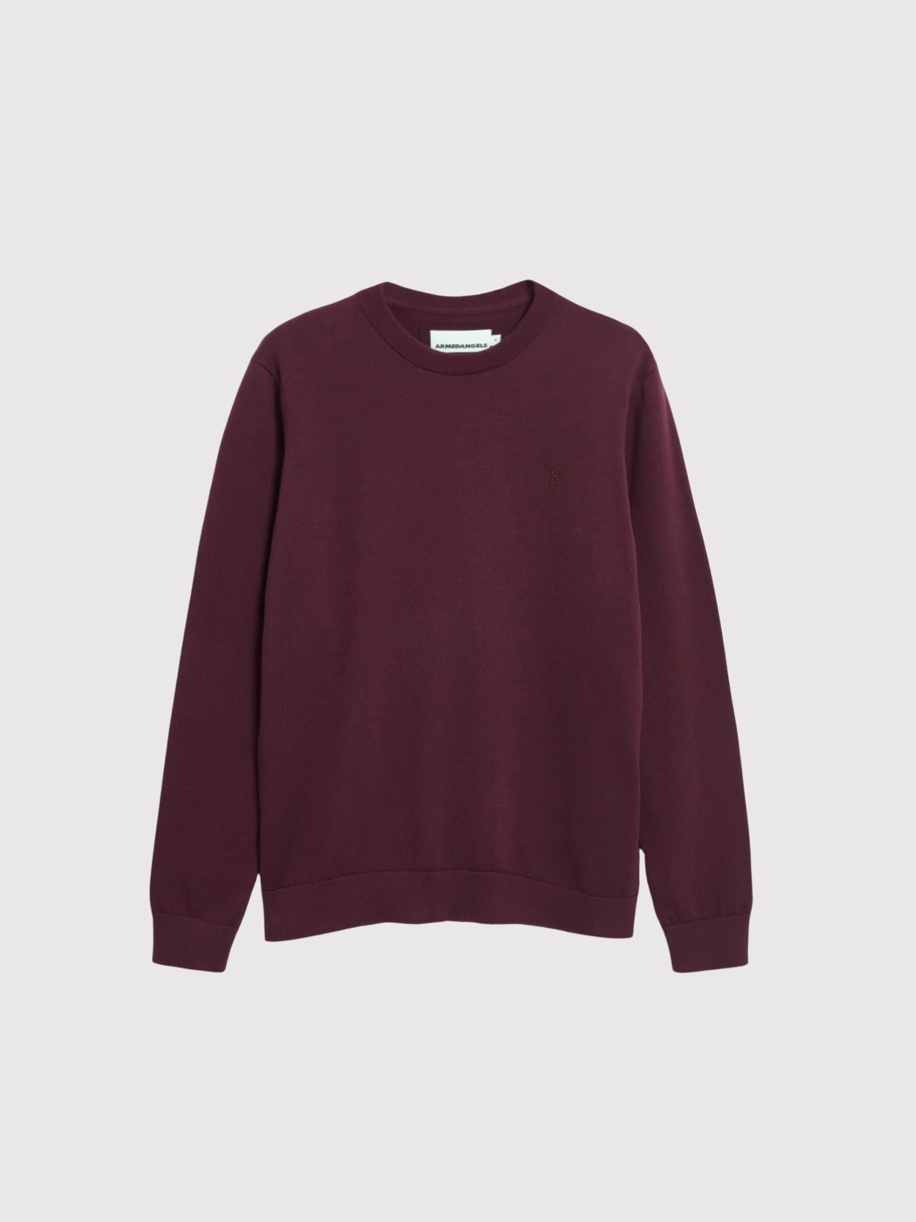 Pullover Loukaa Dark Cranberry Organic Cotton | Armedangels