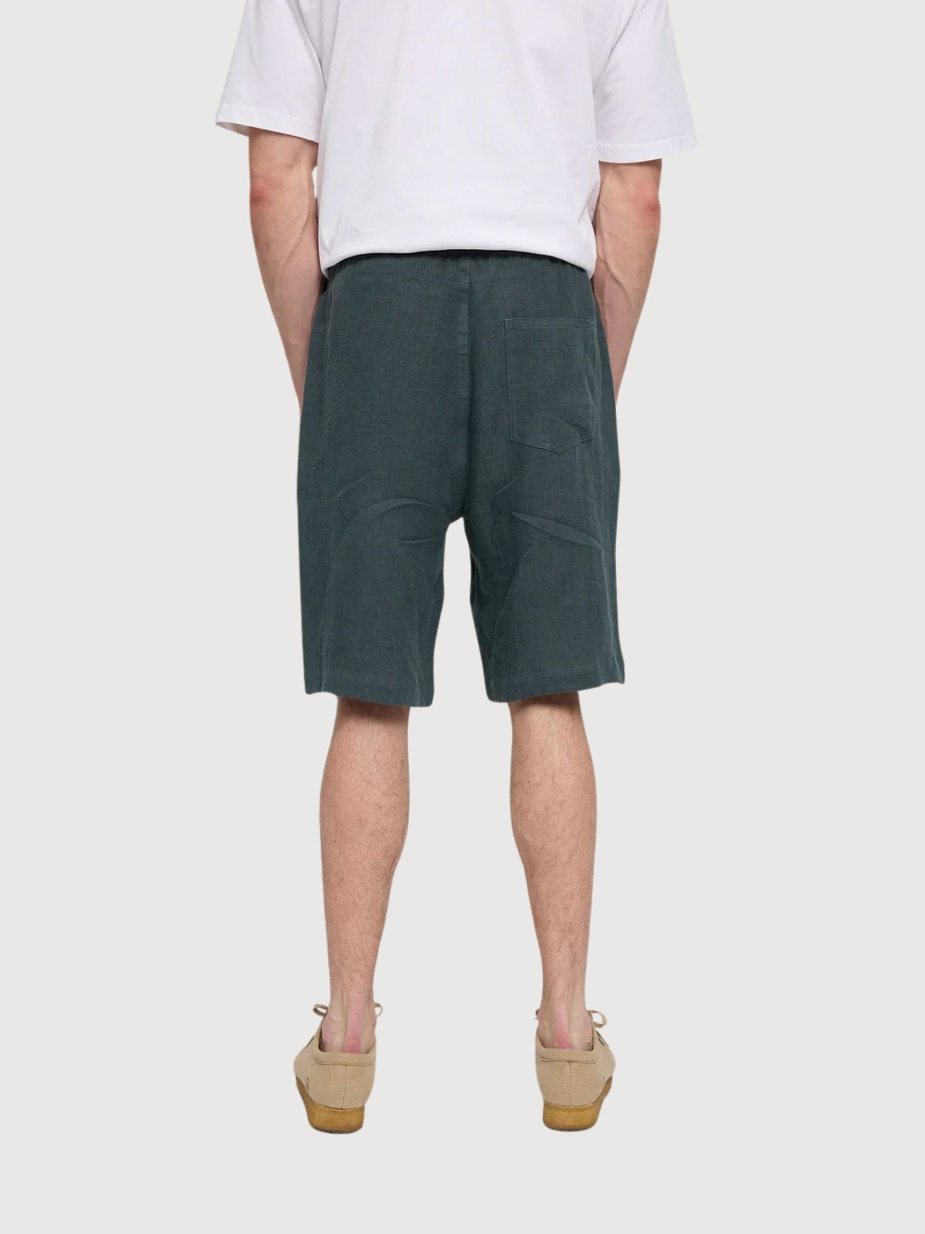 Shorts Regular Lino Uomo Bottiglia | Mazine