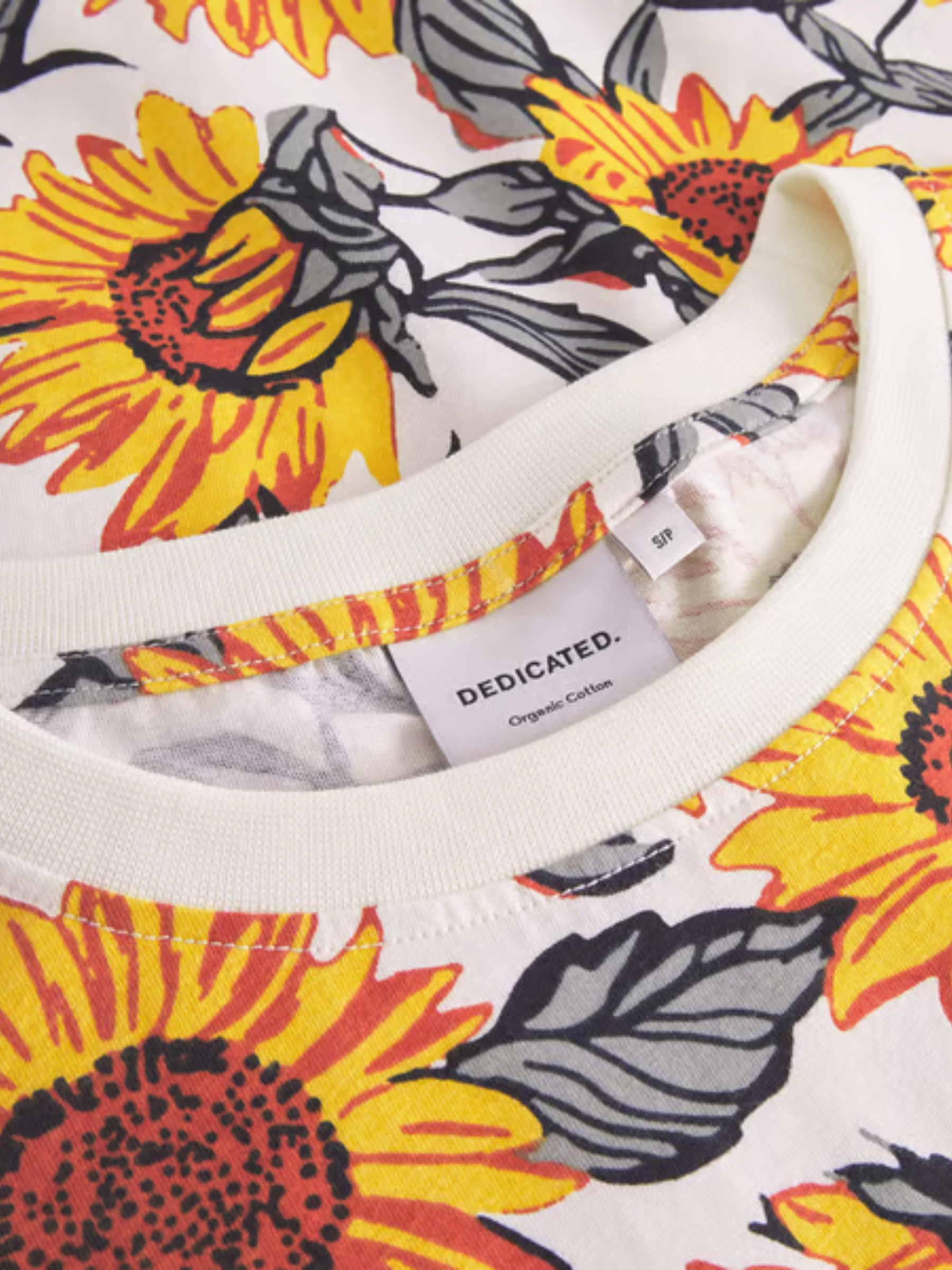 T-shirt Vadstena Girasole Bianco Sporco | Dedicated