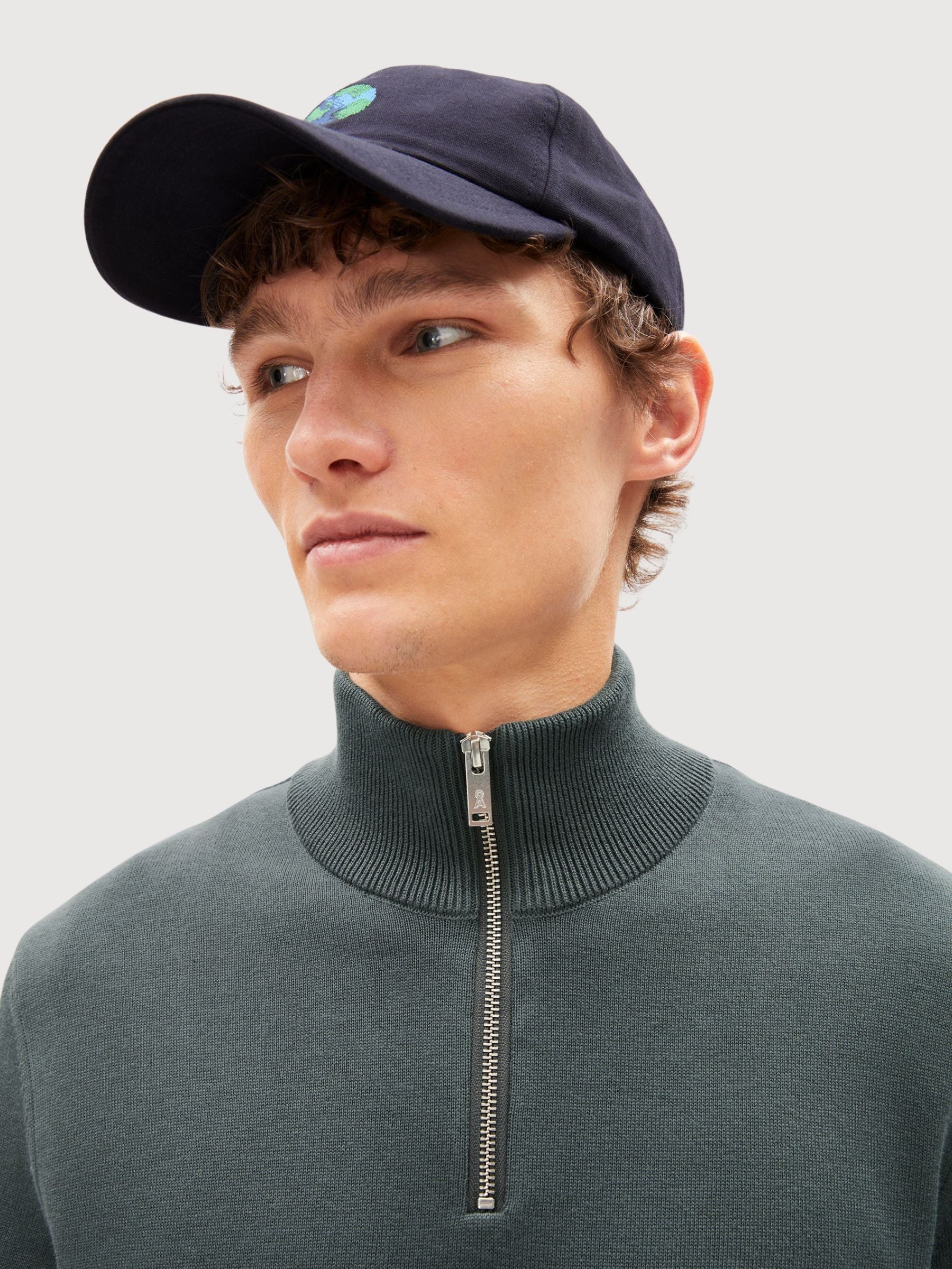 Pullover mezza zip Faabes in cotone biologico | Armedangels