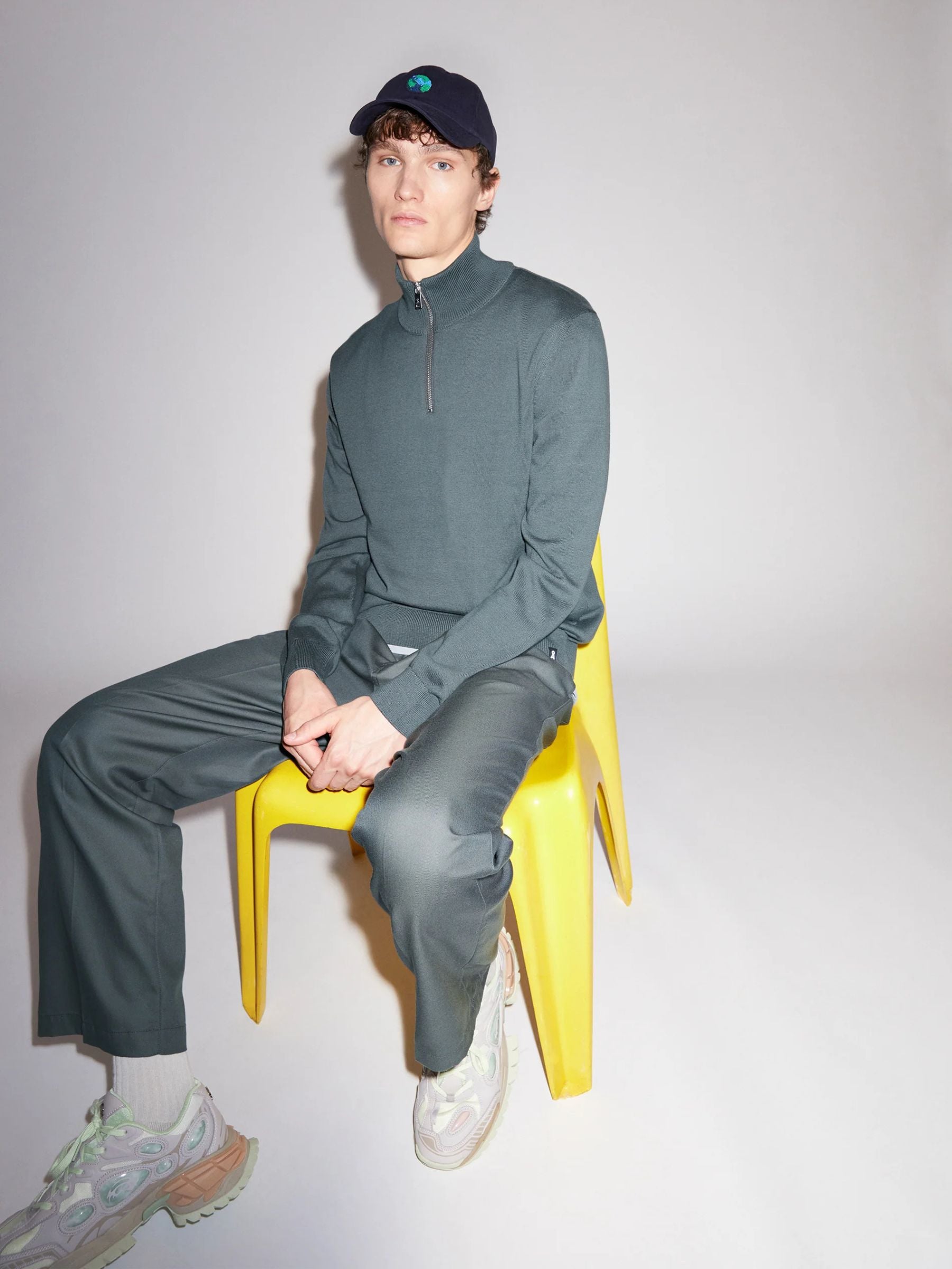 Pullover mezza zip Faabes in cotone biologico | Armedangels