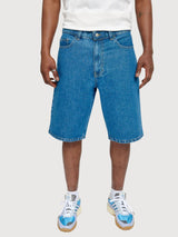 Denim Shorts Man Mid Blue Wash | MAZINE