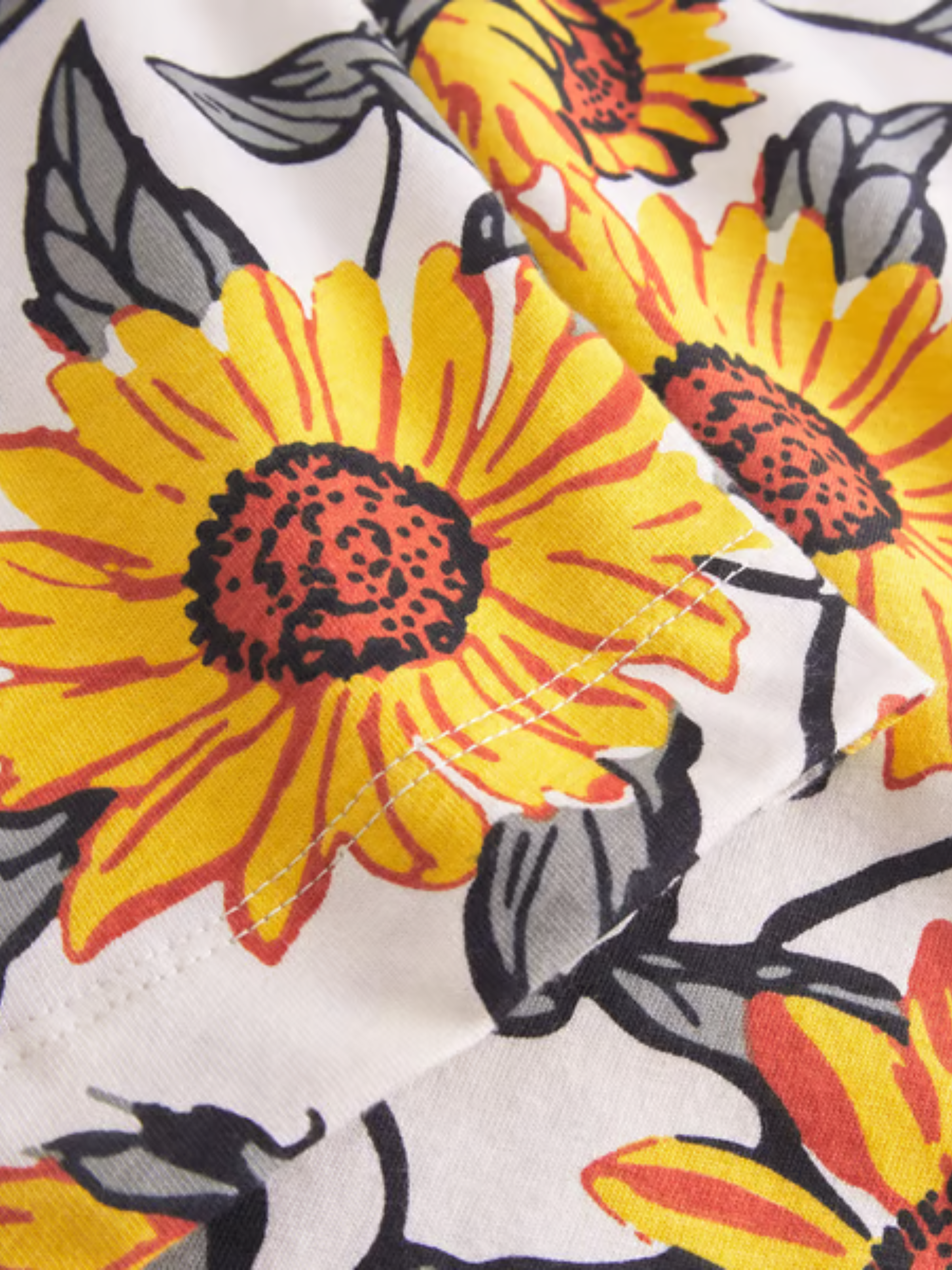 T-shirt Vadstena Girasole Bianco Sporco | Dedicated