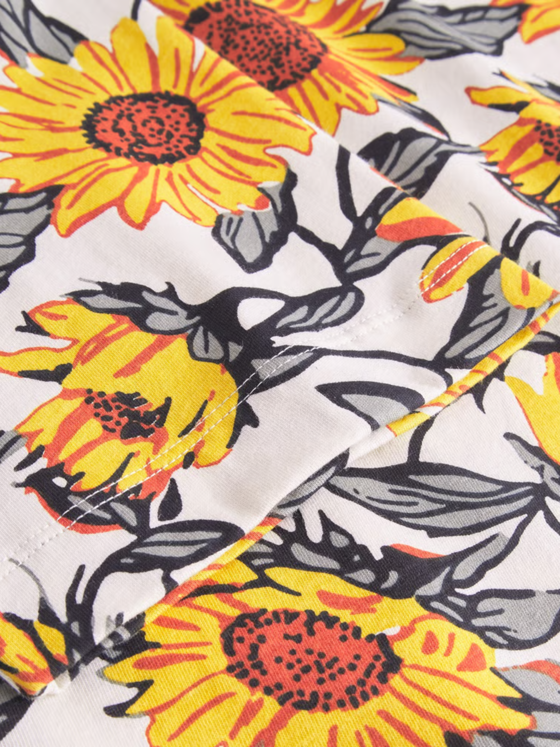 T-shirt Vadstena Girasole Bianco Sporco | Dedicated