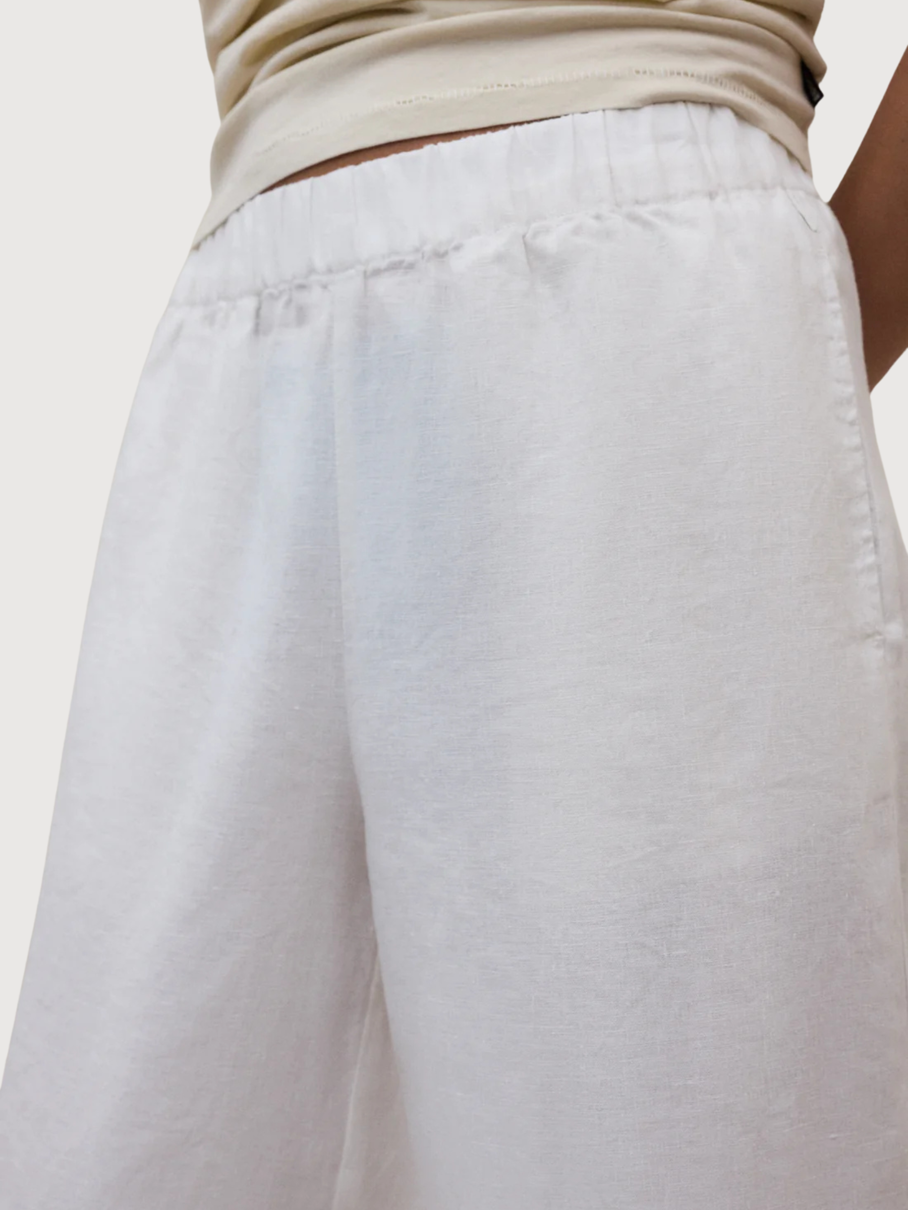 Pantaloni MOSSI DONNA Bianco | Ecoalf