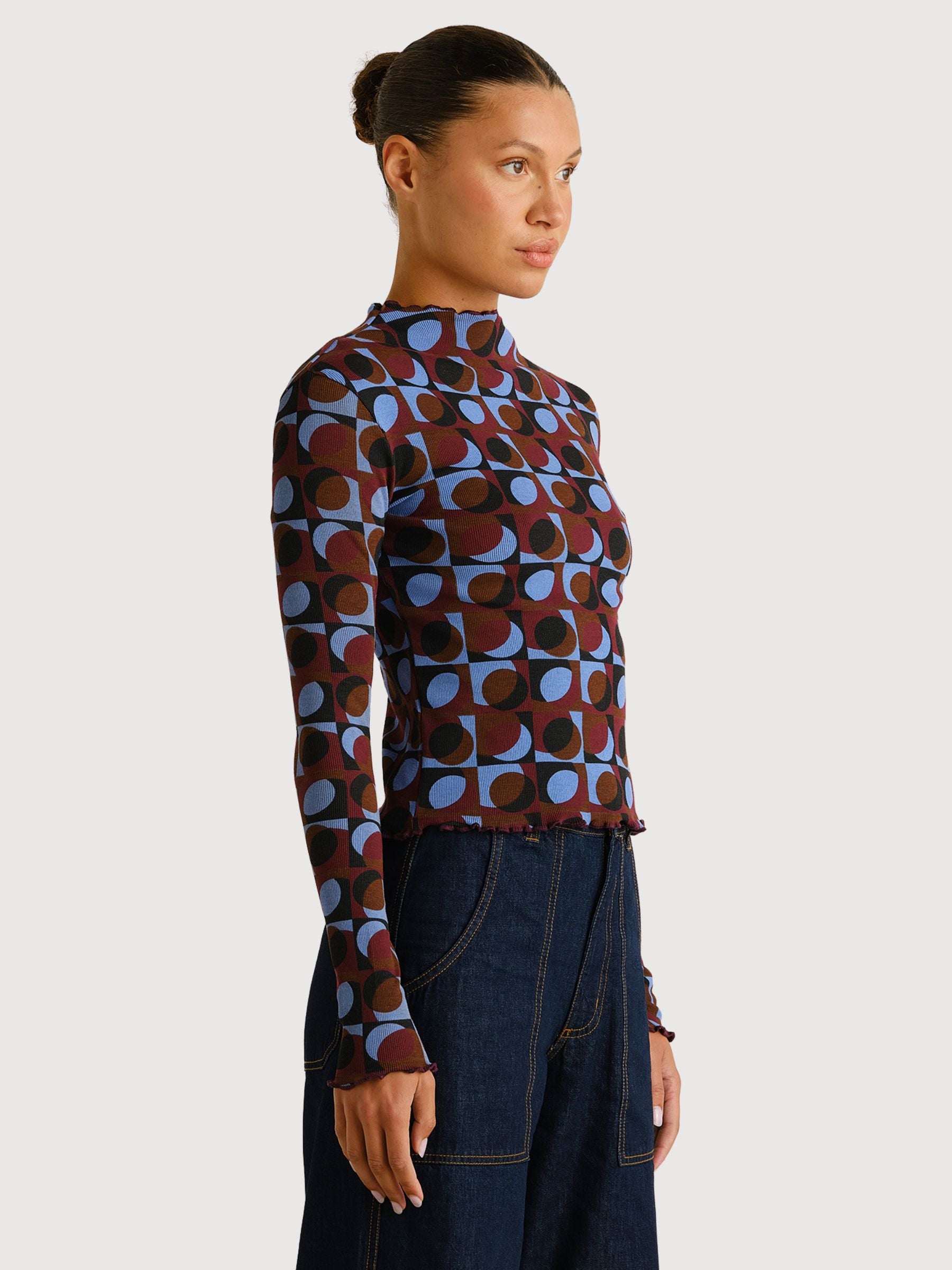 Ryd Retro Geo Rib Top | DEDICATED