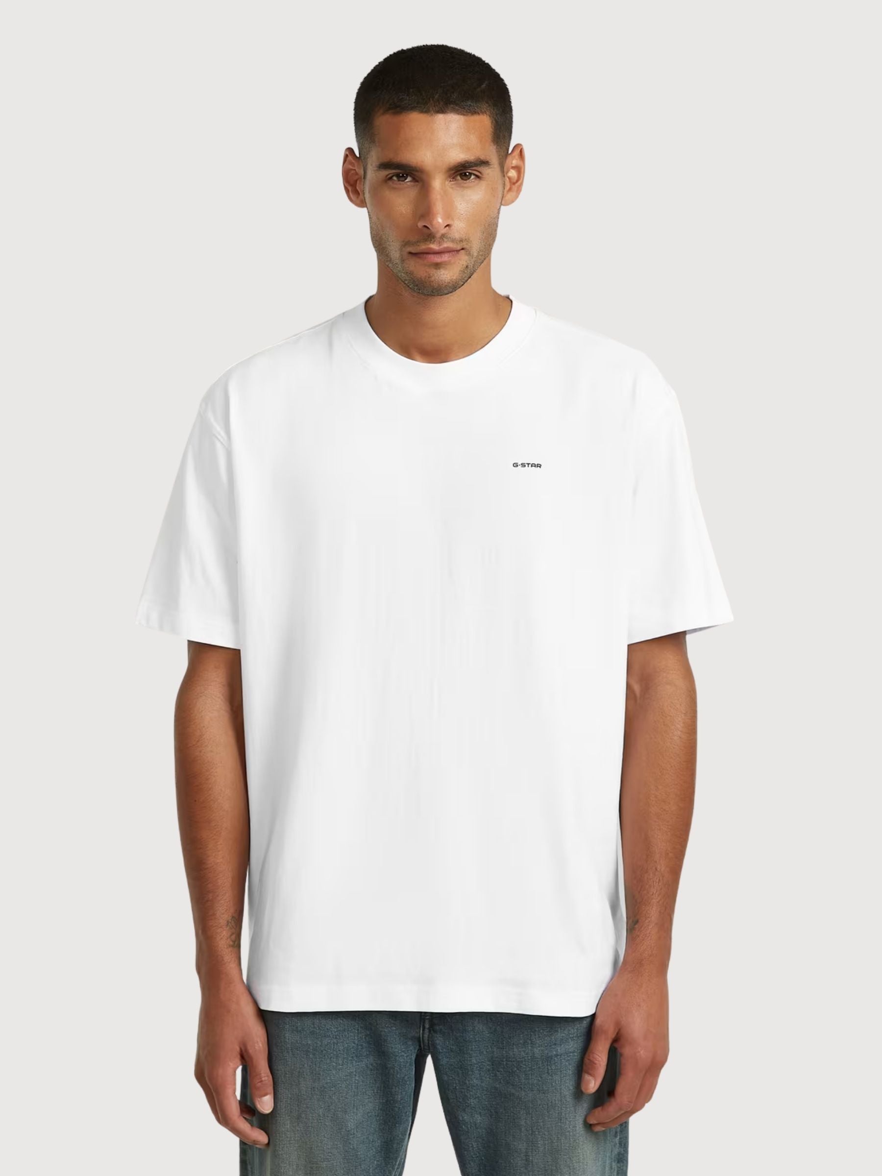 T-Shirt Base R Uomo Bianco | G-Star