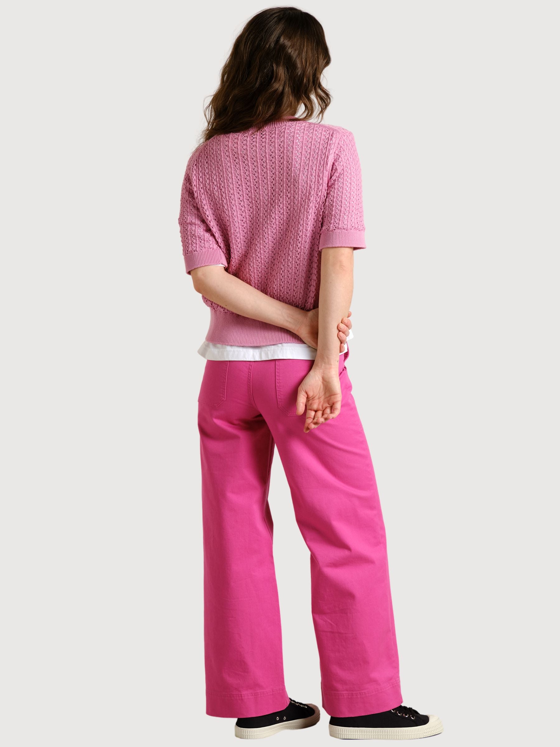 Workwear Pants Vara Violet Pink Woman | Dedicated