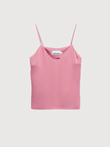 Top in raso con spalline sottili rosa nebbia | Armedangels