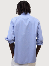 ALFREDO SHIRT MAN WHITE Pacific Blue | ECOALF
