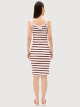 Dress Tank Top Rib Stripes Pink-Palm | Armedangels