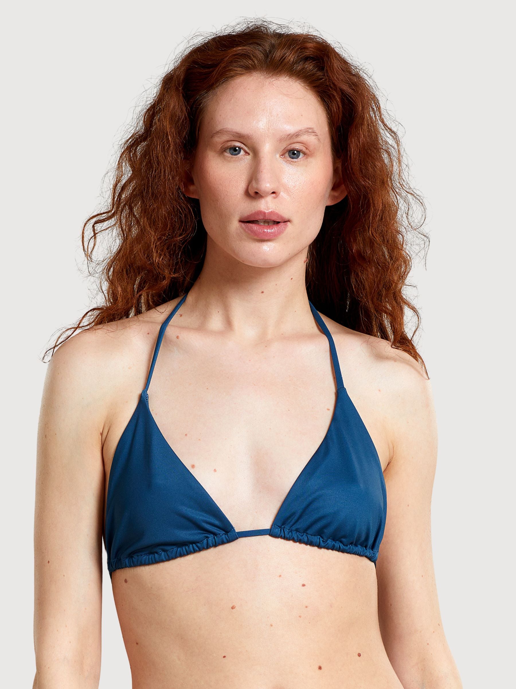 Yxlan Majolica Blu Bikini Top Donna | Dedicated