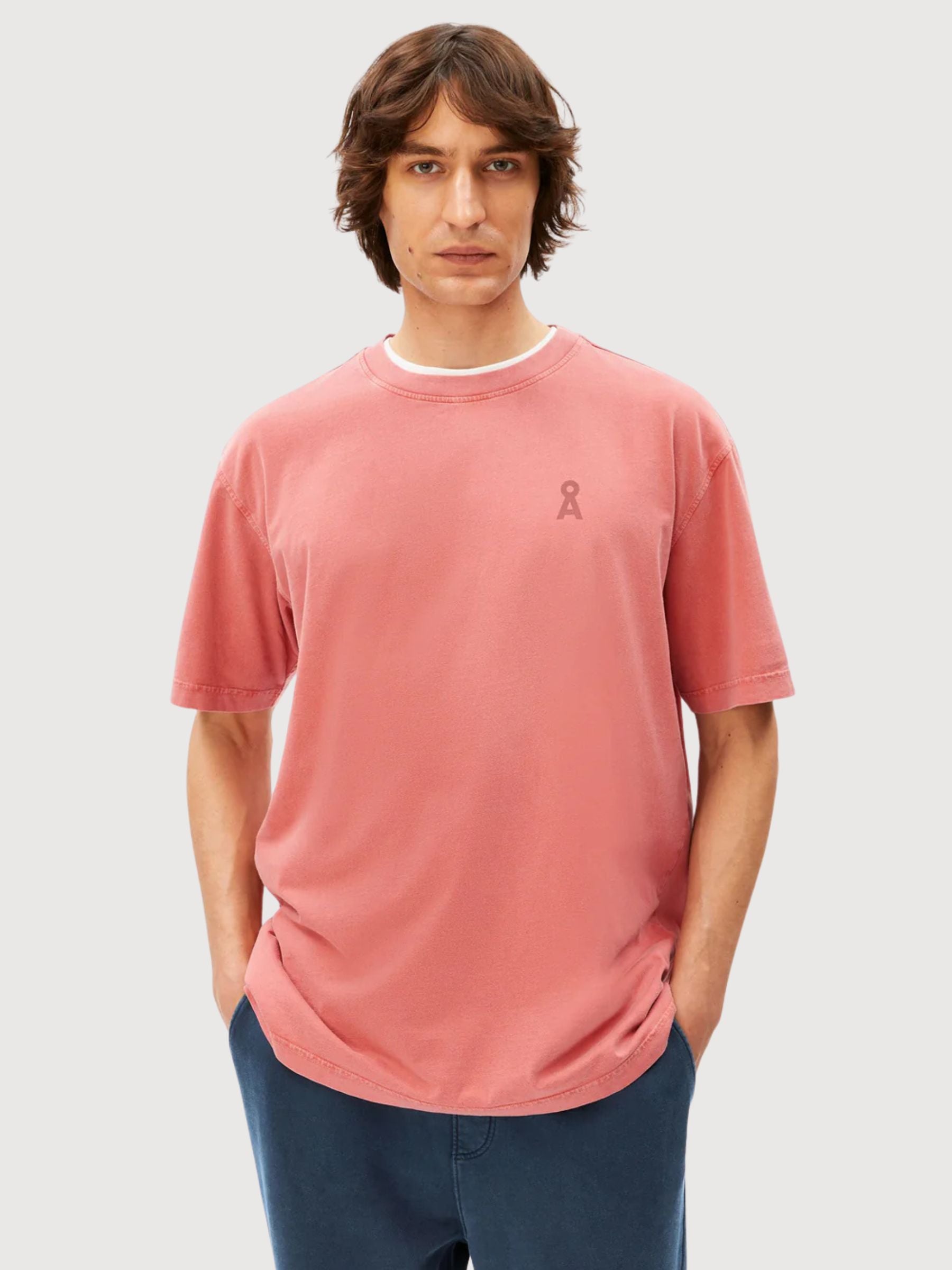T-Shirt Iconic A Maarkos Tabasco Red | Armedangels