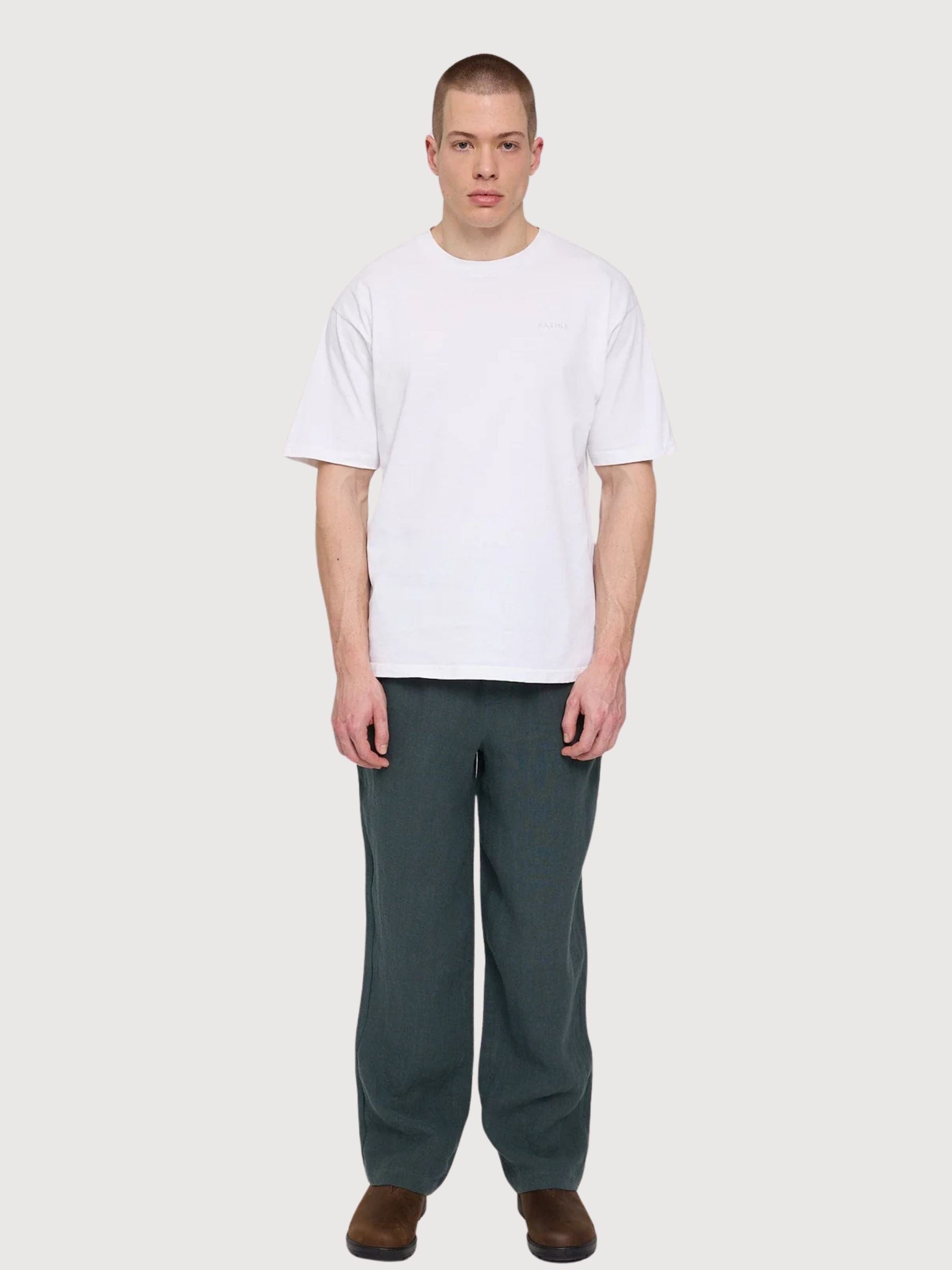 Pantalone Lino Pull-On Uomo Bottle | Mazine