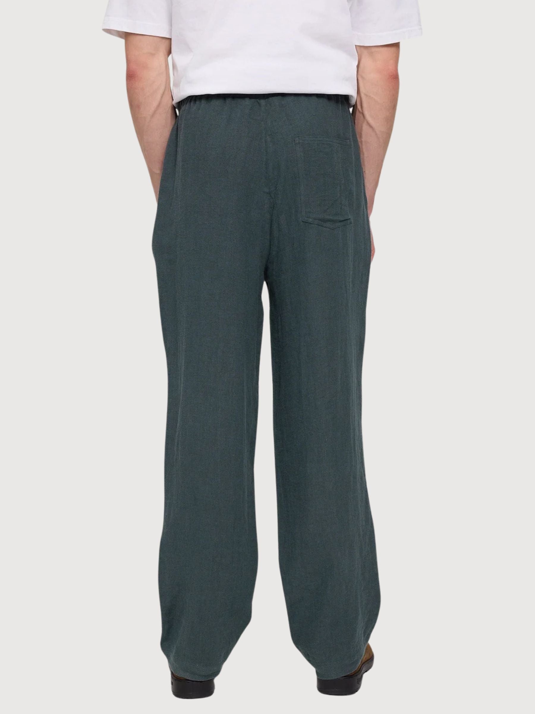 Pantalone Lino Pull-On Uomo Bottle | Mazine