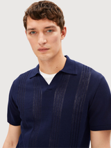 Polo Shirt Cotton Knit Tinted Navy | Armedangels