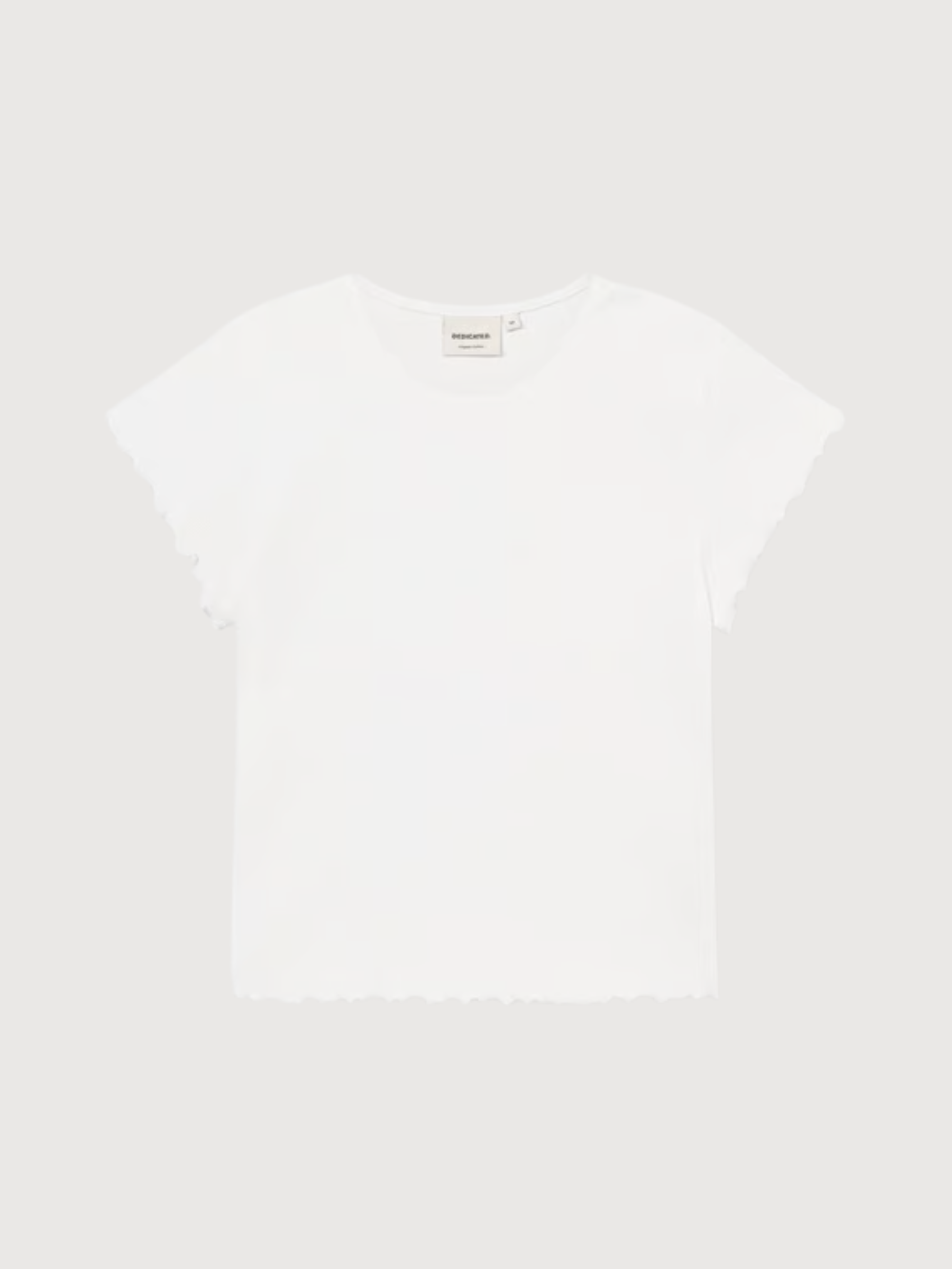 Rib T-shirt Ven White Woman Cotton | Dedicated