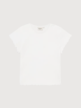 Rib T-shirt Ven White Woman Cotton | Dedicated