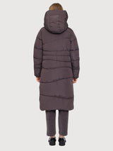 Mazine Waves Quilt Mantel in Dunkelviolett |