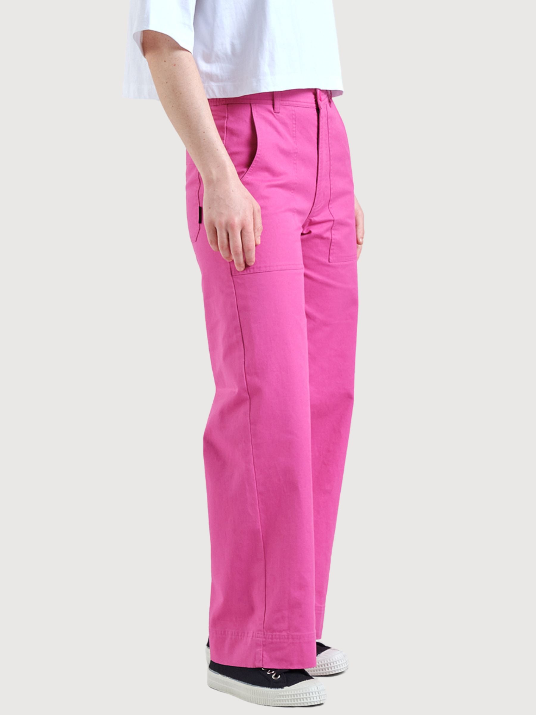 Workwear Pants Vara Violet Pink Woman | Dedicated