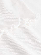 Rib T-shirt Ven White Woman Cotton | Dedicated