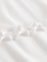 Rib T-shirt Ven White Woman Cotton | Dedicated