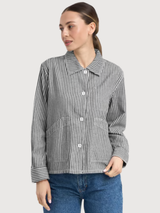 Jacke Stiby Work Stripe Blue | Dedicated