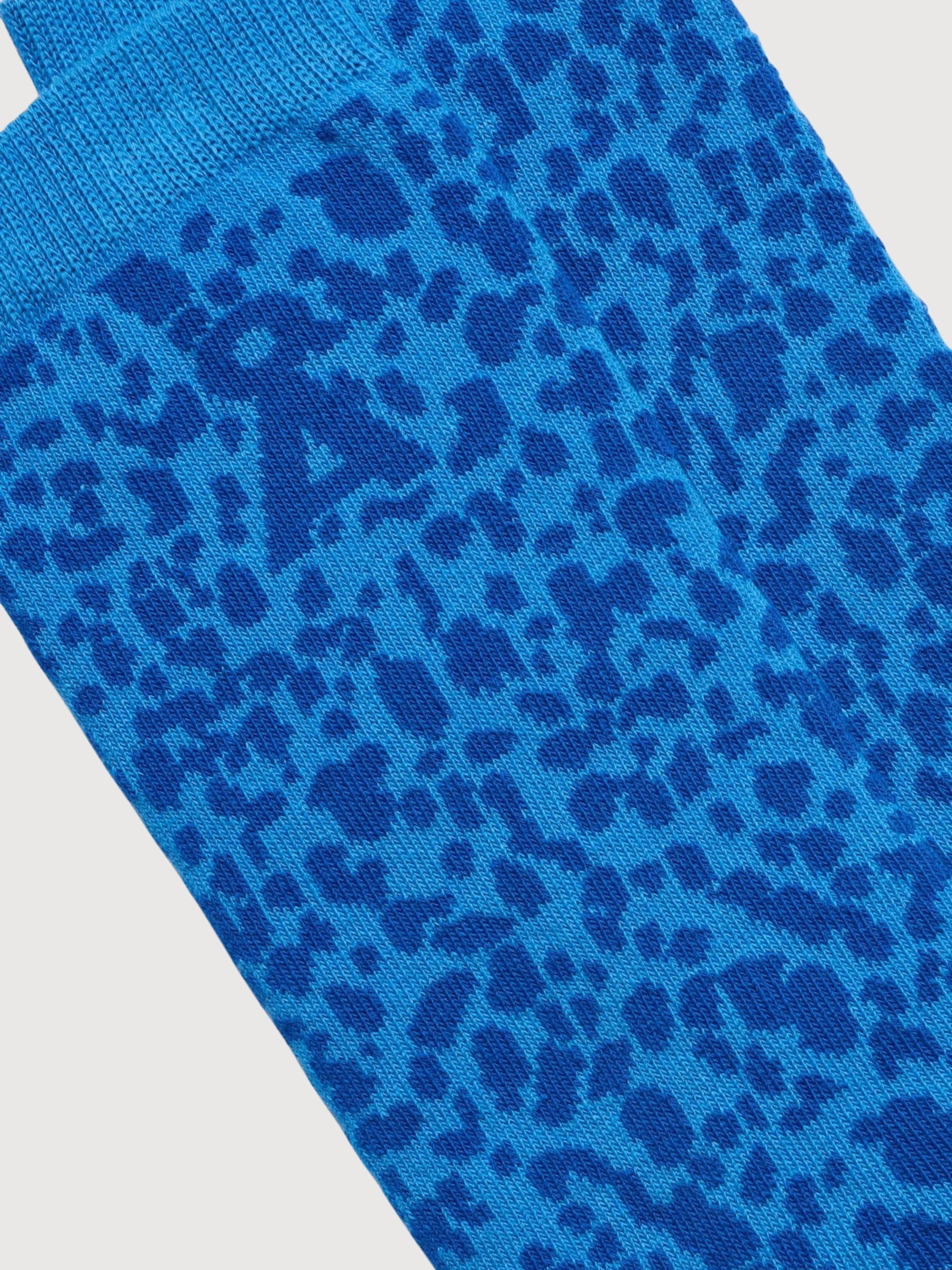 Socks Leopard Marina Blue | Armedangels