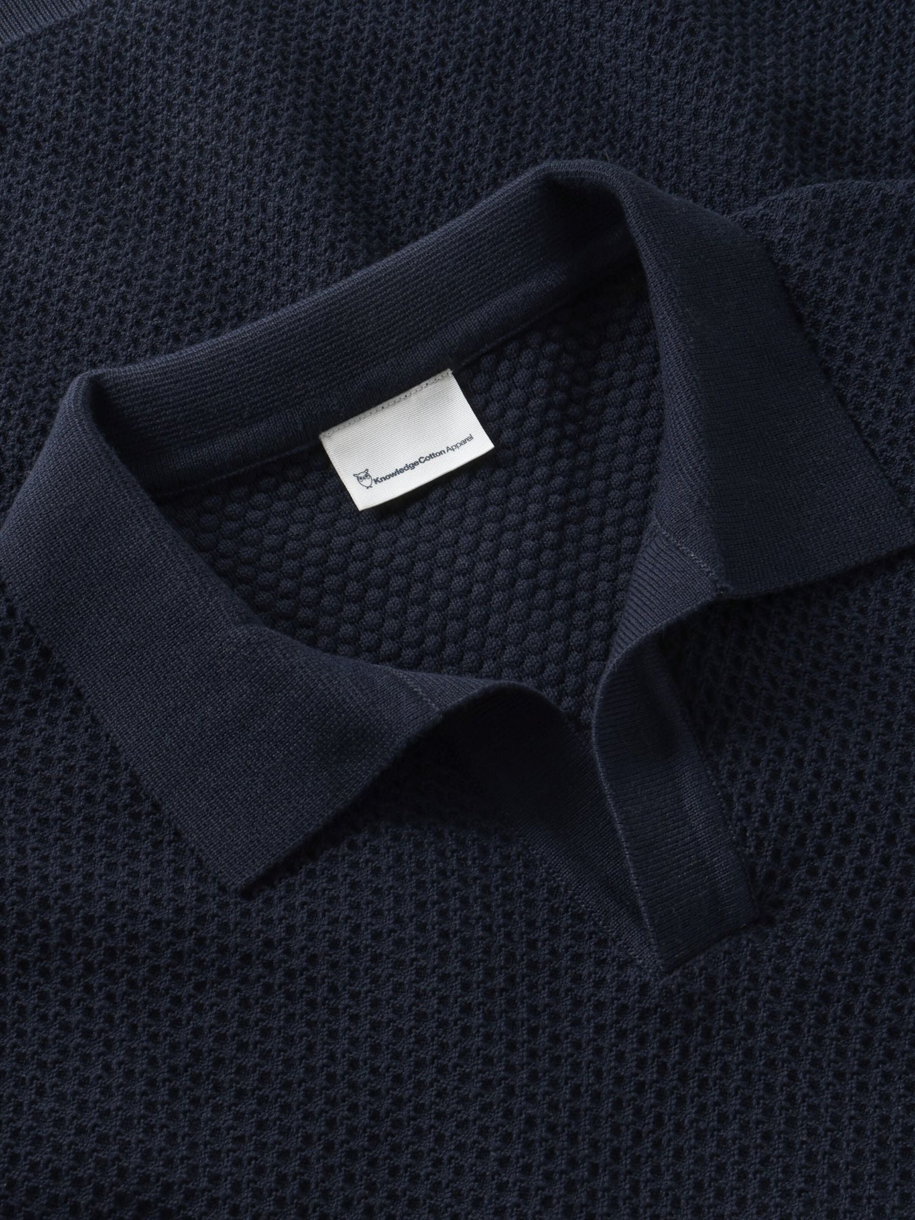 Polo in maglia di cotone biologico Night Sky | Knowledge Cotton Apparel