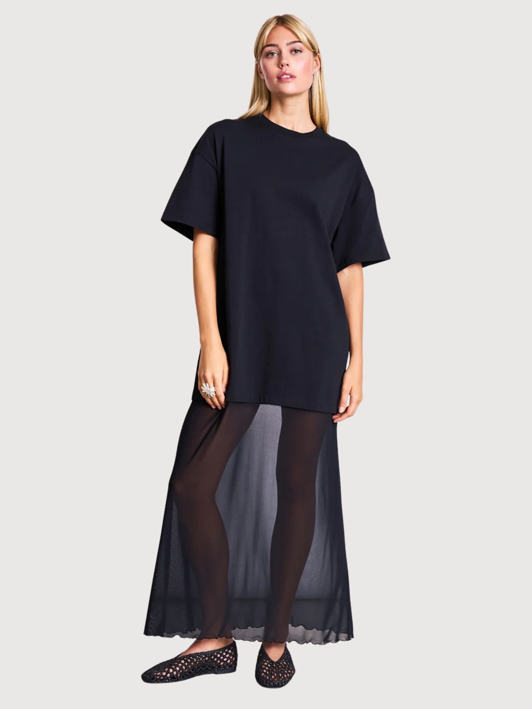 Jersey Dress Lacerta Black | Jan N June