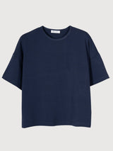 T-Shirt Sienna Woman Blue Mora Viscose | Rifo