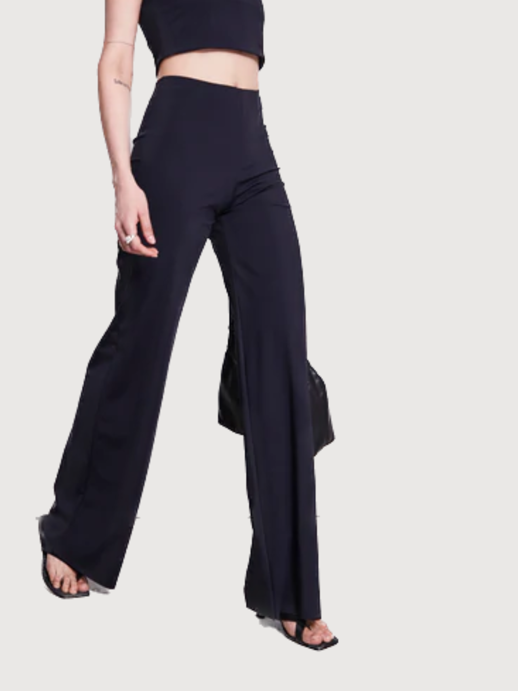 Marlene Black Woman Wide trousers | Jane N June