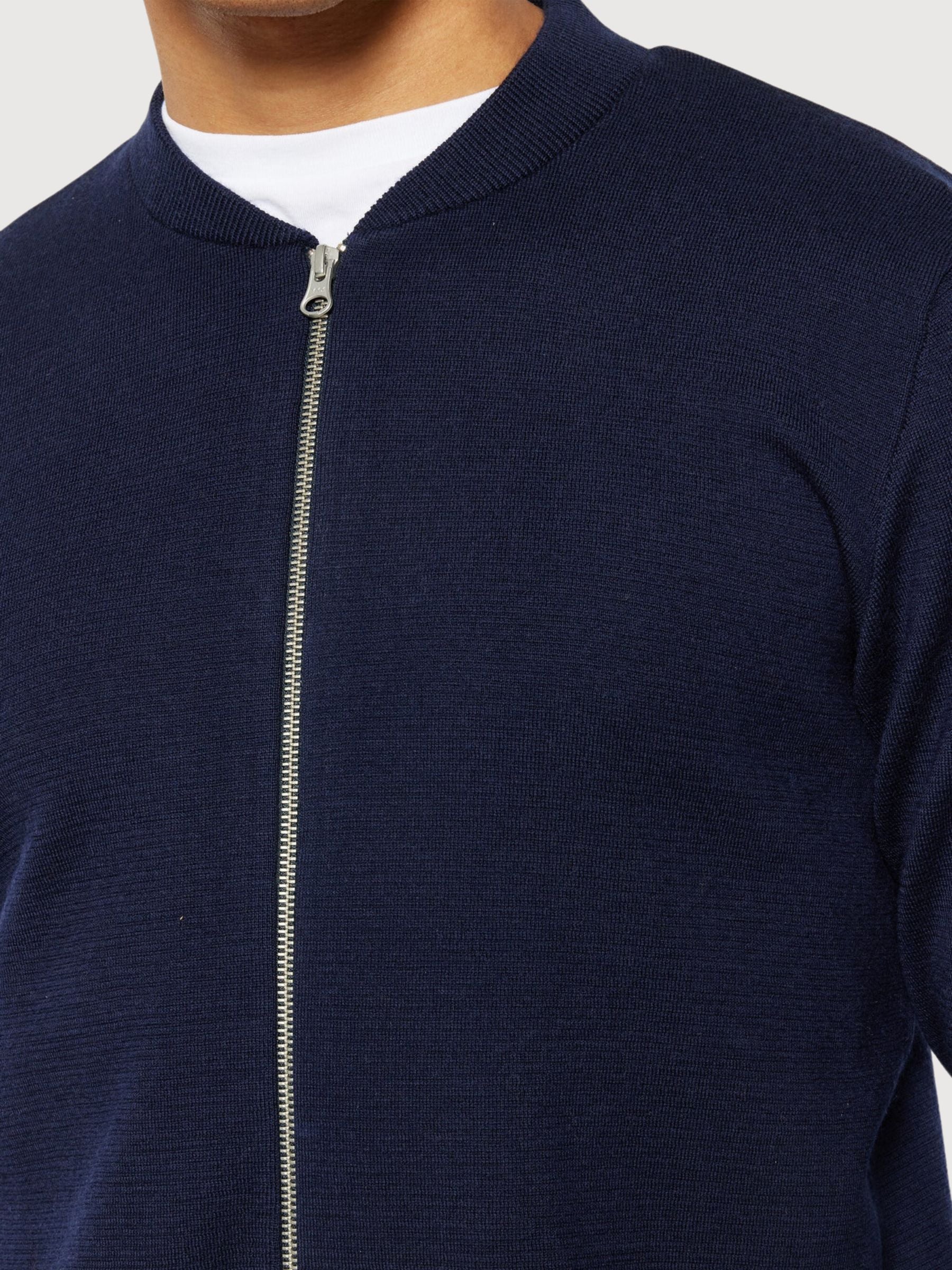 Man Cardigan in Merino Wool | Knowledge Cotton Apparel