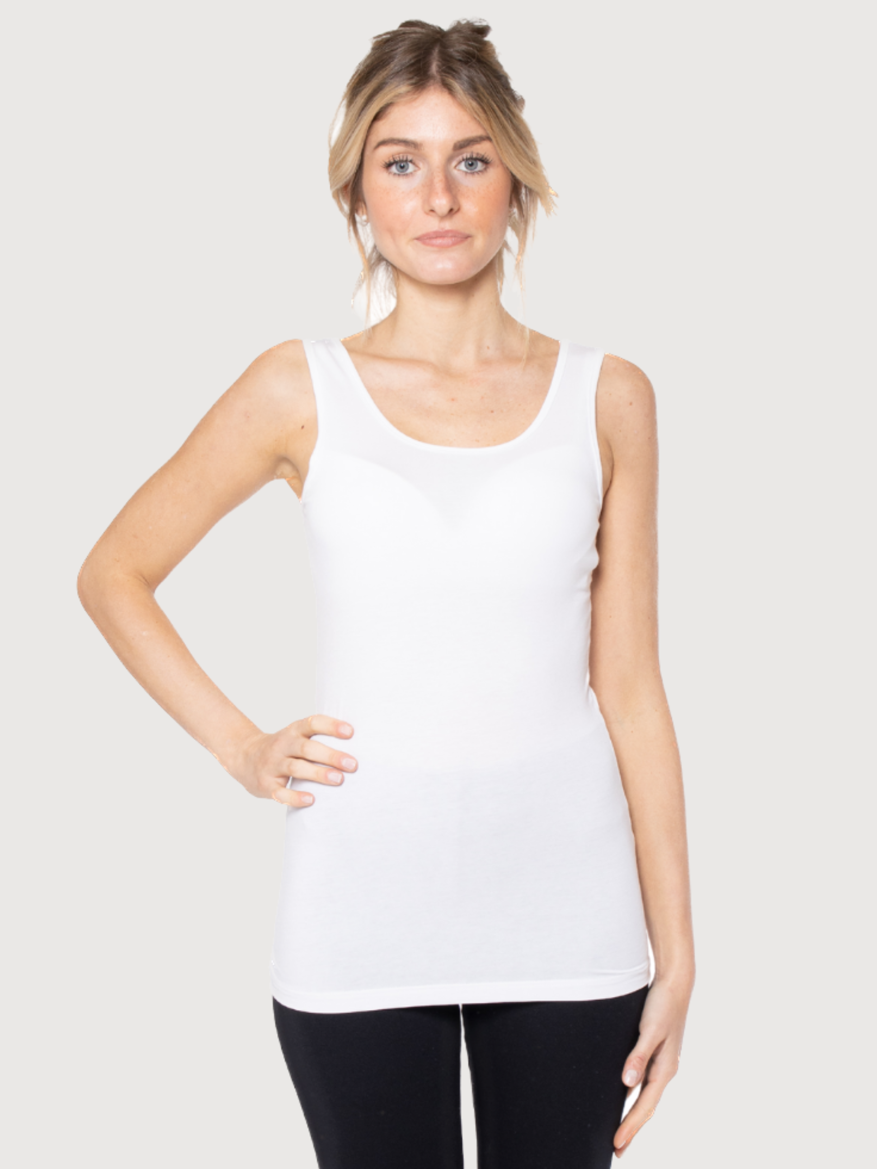 Lucilla Top Weiss Damen Tencel | Cora Happywear