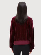 Ledianaa Sweatshirt Cranberry | Armedangels