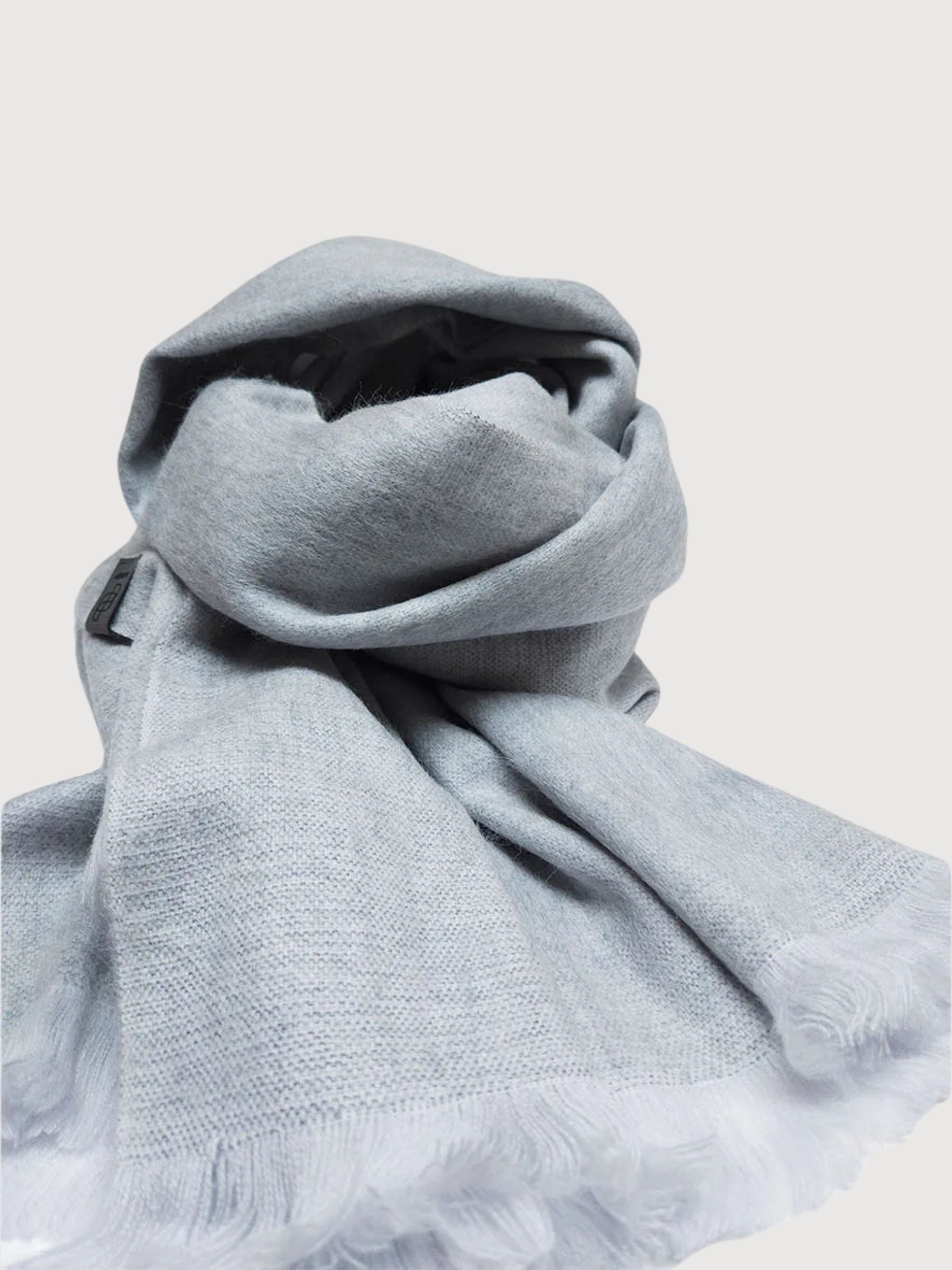 Alpaca Scarf Brushed Solid Azul Canvas | Bufandy