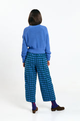 Avis Hose Karo Blau | SUITE13LAB