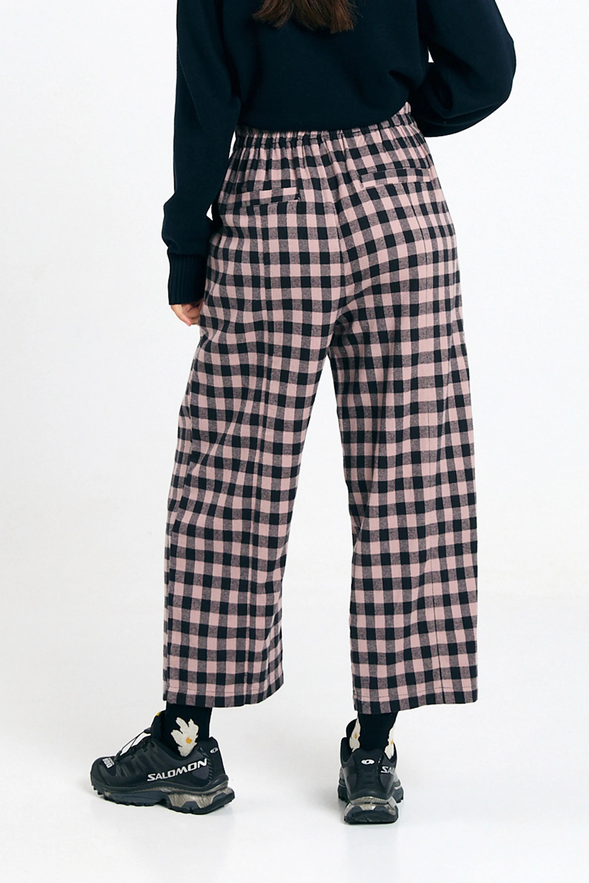 Pantaloni Avis Check Black | SUITE13LAB