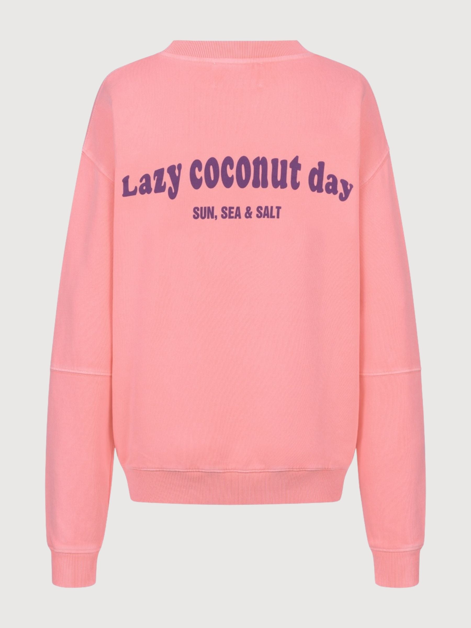 Sweatshirt Lazy Coconut Fluo Abricot | Another Brand