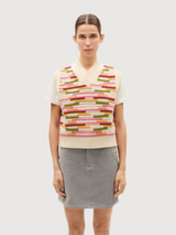 Mica knitted vest Stripe multicolor | Thinking Mu