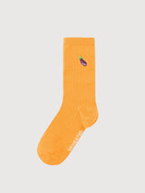 Calzini Knivsta Melanzana Pepita Arancio | DEDICATED