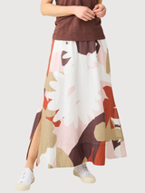 Organic Linen Printed Skirt GOTS/Vegan | Knowledge Cotton Apparel