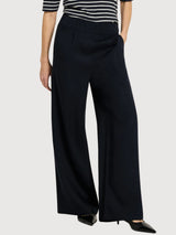 Weite Hose Mitternachtsblau Lyocell | Lanius