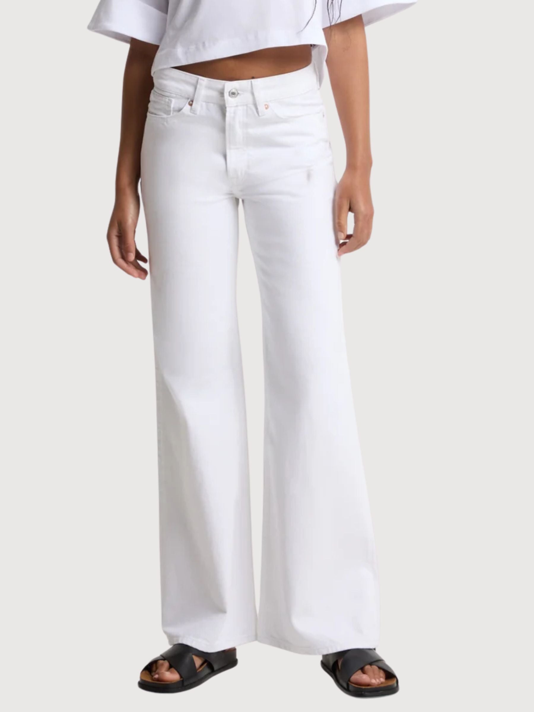 Jeans Jane Woman Optical White | Kings Of Indigo
