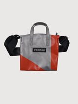 F274 RUBY Crossbody Bag Silver/Orange | FREITAG