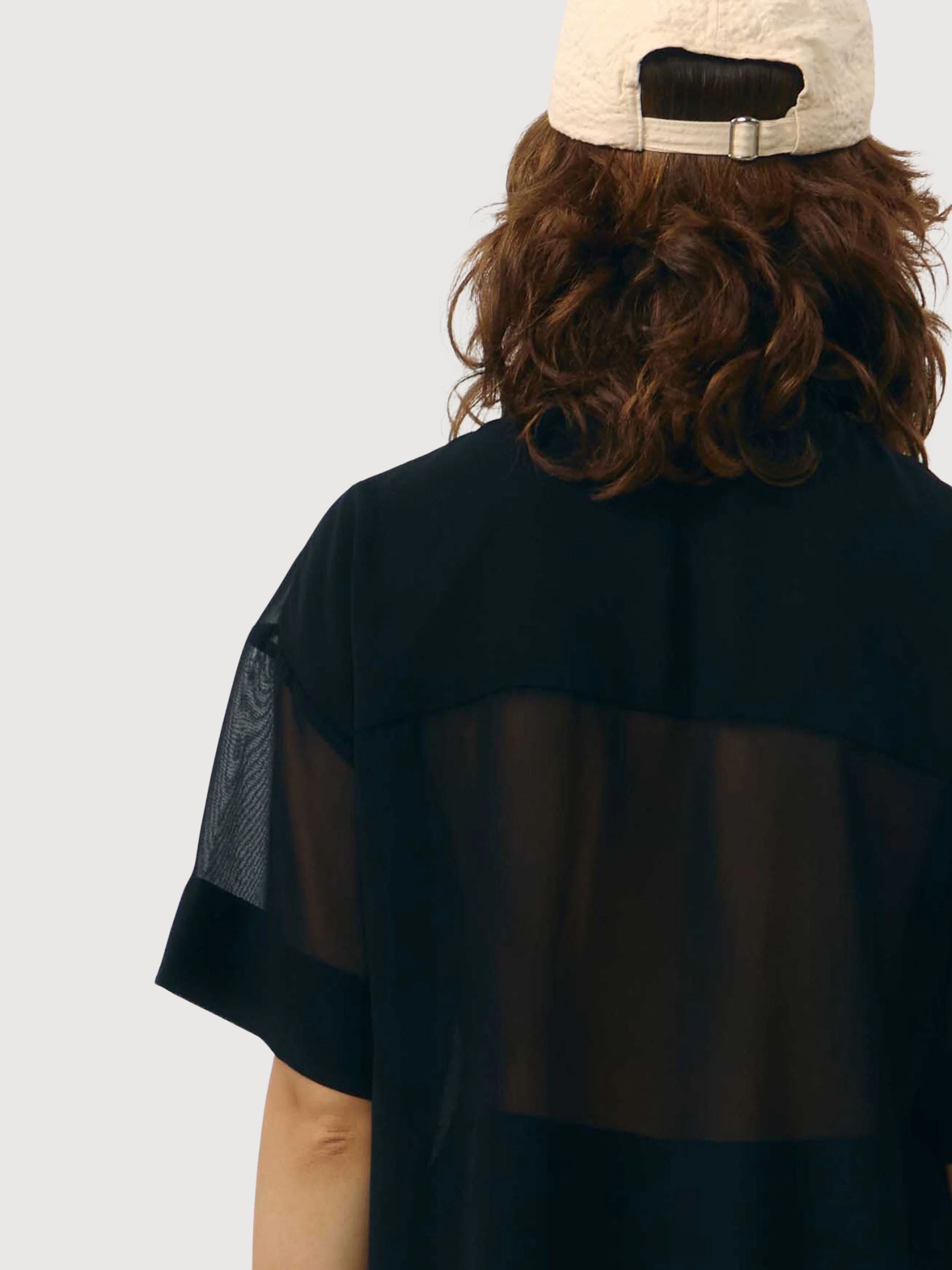 Shirt Minab Schiffon Black Woman | Suite13lab