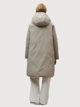Baru reversible jacket woman dark sand | ECOALF