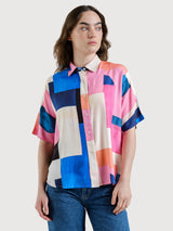 Maglietta Alsvik Abstract Block Multicolor | Dedicated