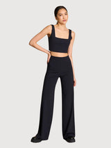 Marlene Black Woman Wide trousers | Jane N June